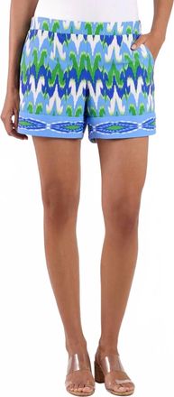 Jude Connally Womens Mika Short In Paradise Ikat Cobalt