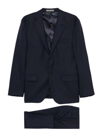 Corneliani Suit in blue with single-breasted jacket