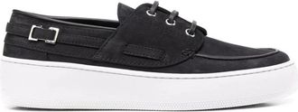Sergio Rossi Zwarte leren lage sneakers - Dames - Sneakers - Zwart - 40 EU - Leer - Schoenen
