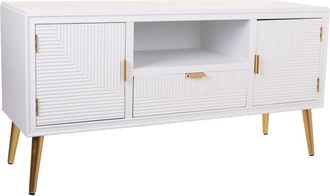 Wanderlust Deco Wanderlust Deco - Mueble Bajo De Madera Blanco 121x40,5x61,5