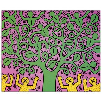 Artopweb Decorative panel, HARING - Tree of Life - 60x50