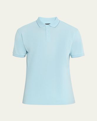Giorgio Armani Mens Cotton Pique Polo Shirt