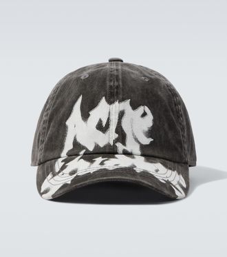 Acne Studios Logo cotton twill baseball cap