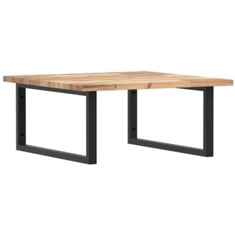 vidaXL Estante De Lavabo De Pared Acero Y Madera Maciza De Acacia Vidaxl