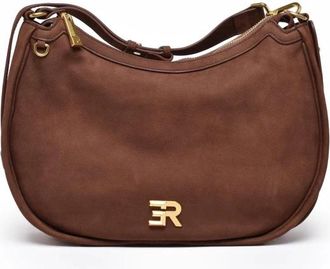Ermanno Scervino Tassen, Dames, Bruin, ONE Size, Leer, Angelica Schoudertas