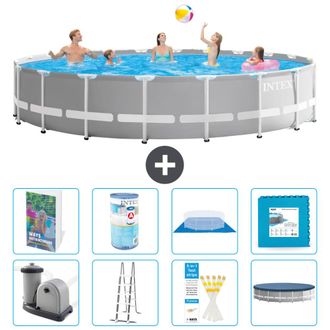 Intex Piscina Prism Frame Redonda - 610x132 Cm - 9-piezas S602