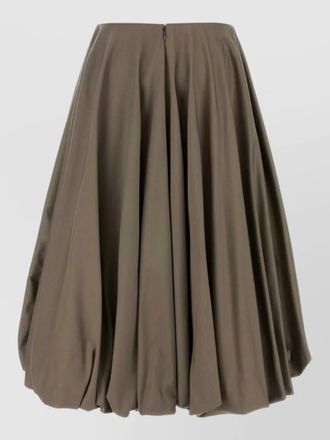 Balenciaga gabardine skirt balloon silhouette gathered hem