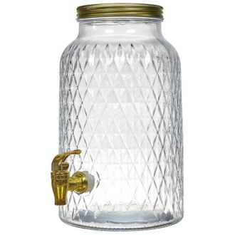 The Home Deco Factory LA Fabbrica della CASA Deco Fontana per Bevande dal Design Diamante da 6 Litri