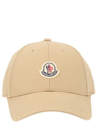 Moncler 3B00008_04863209 Cotton Baseball Cap - Beige