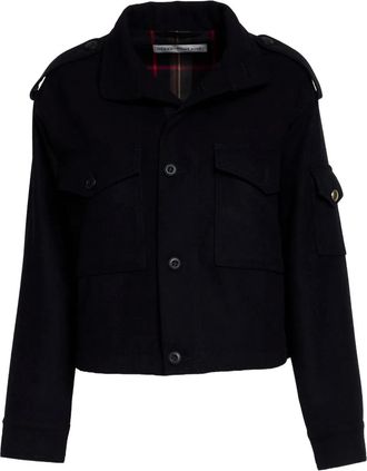 Department Five flap-pocket buttoned field jacket - Black