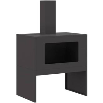 vidaXL Hoguera Negro 60 X 40 X 96 Cm Acero Laminado En Fr&iacute;o Vidaxl