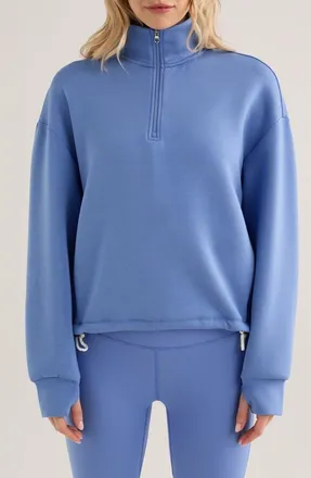 Varley Sian Spacer Half Zip Pullover in Marina at Nordstrom, Size X-Small