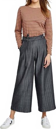 People Tree Tallulah Herringbone Trousers In Grey