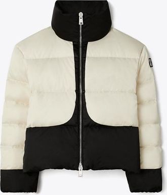 Tory Burch Womens Colorblock Down Jacket, size XL