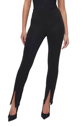 Good American Sculpt Slim Fit Pull-On Pants in Black001 at Nordstrom, Size X-Small