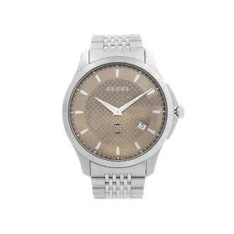Gucci G-Timeless Quartz Grey Dial Unisex Watch YA126349