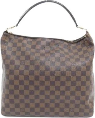 Louis Vuitton Pre-owned Portobello Damier Schoudertas - Dames - Vintage Schoudertas - Bruin - ONE Size - Vintage
