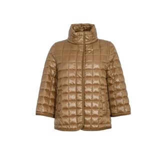 Fay Winter Jackets, female, Brown, Size: XS Cappa Trapunta SDW Piu Gancio