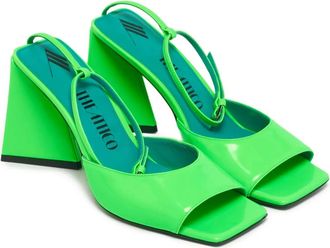 The Attico Sandali Piper con tacco largo - Verde