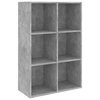 vidaXL Estanter&iacute;a/aparador Madera Ingenier&iacute;a Gris Hormig&oacute;n 66x30x98 Cm Vidaxl