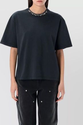 Golden Goose cotton crystal embellished boxy t-shirt