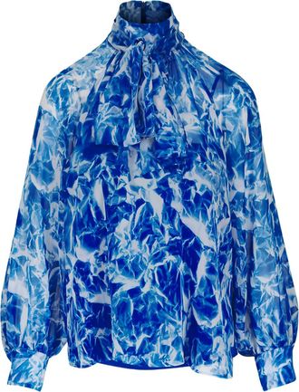 Akris Blusa con collo lavalli&egrave;re