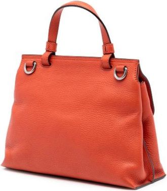 Gucci Pre-owned Handbags, female, Orange, Size: ONE SIZE Pre-owned Leather Handbag