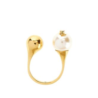 Saint Laurent Ring with YSL pearl Woman VI