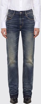 Diesel Jeans straight fit a vita alta in denim di puro cotone