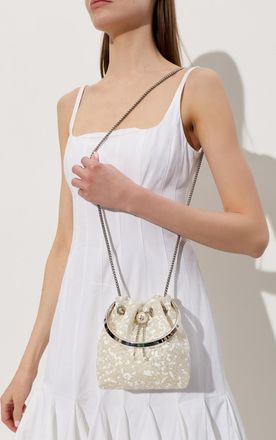 Jimmy Choo London Bon Bon Handbag, Womens, Cream