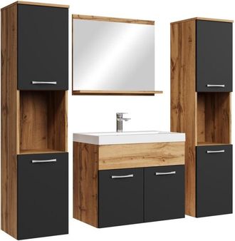 Badplaats Conjunto De Muebles De Ba&ntilde;o Montreal Xl 60 X 35 Cm - Roble Con N