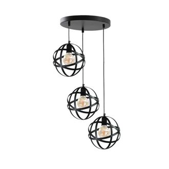 Netlighting Pola Cluster Pendant Ceiling Light Black 35cm 3x E27