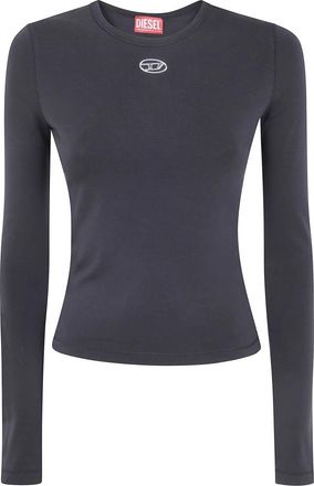 Diesel T Uncutieslong Long-Sleeve Tee - Dames - Longsleeves - Zwart - M - Katoen - Tops