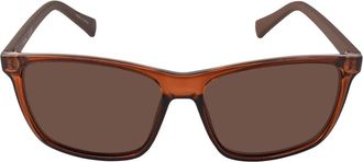 Calvin Klein Brown Rectangular Mens Sunglasses CK19568S 210 58