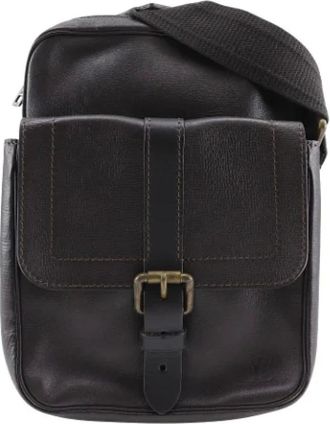 Louis Vuitton Pre-owned Cross Body Bags, male, Brown, Size: ONE SIZE Pre-owned Leather crossbody-bags