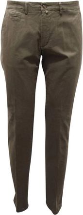 BRIGLIA 1949 Slim Fit Broek Made in Italy - Heren - Chinos - Groen - XL - Broeken