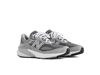New Balance Classics Made in USA 990v6 Womens Shoes Grey/Grey : 5.5 EE - Extra Wide, Textile/Suede