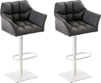 Clp Clp - Set De 2 Taburetes De Bar Damaso Gris Blanco