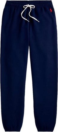 Polo Ralph Lauren Fleece joggingbroek met trekkoord - Dames - Broeken - Blauw - Maat: S Fleece