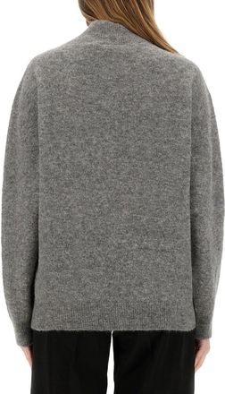 Alysi Alpaca Blend Turtleneck Sweater - Gray