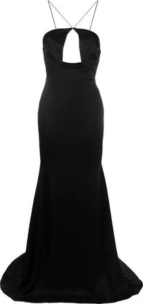 Alex Perry Zwarte Cut-Out Maxi Jurk - Dames - Avondkleed - Zwart - 2XS - Kleedjes