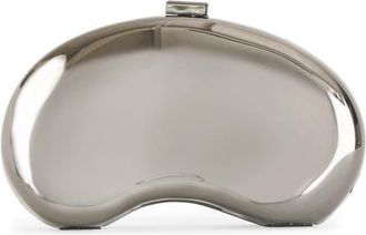 Dolce Vita Ramsey Metallic Frame Clutch in Pewter at Nordstrom