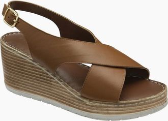 Ravel Womens Branton Womens Wedge Sandals - Brown - Size: 8