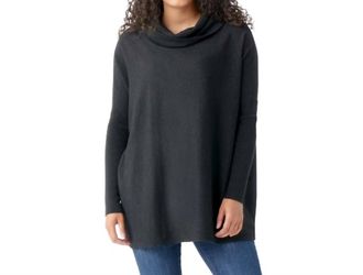 Smartwool Womens Edgewood Poncho Sweater In Charcoal