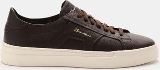 Santoni Men - Sneakers Double Buckle dark brown