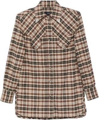 Seafarer Overhemden, Dames, Veelkleurig, S, Check-Pattern Western Shirt
