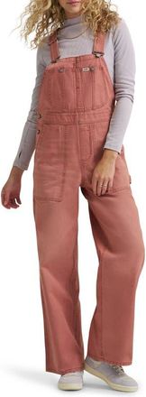 Lee Relaxed Denim Overalls in Dusty Rose at Nordstrom, Size X-Small