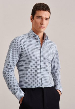 Seidensticker Businesshemd SEIDENSTICKER X-Slim, Herren, Gr. XS (36), normale &Auml;rmell&auml;ngen, gr&uuml;n, 100% Baumwolle, bedruckt, skinny fit, 2-Knopf-Manschette, Hemden Bu
