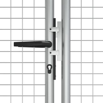 Berkfield Home Durable Garden Gate Galvanised Steel 415x175 cm Silver