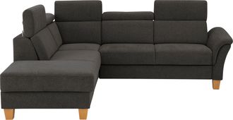 HOME AFFAIRE Ecksofa »Conville L-Form« Federkern, wahlweise mit Bettfunktion und Bettkasten bzw. Stauraum